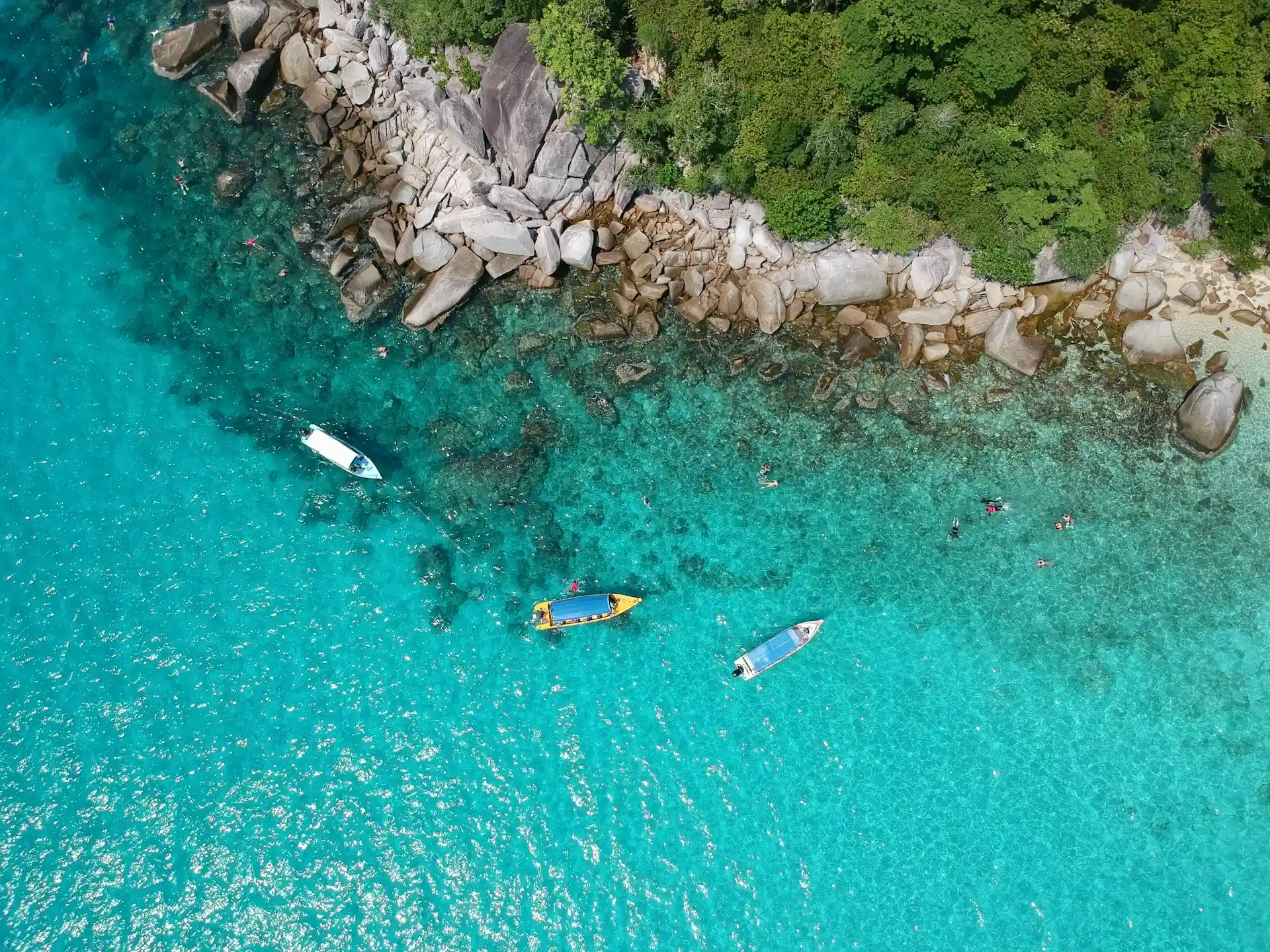 Pemandangan dari udara Pulau Perhentian